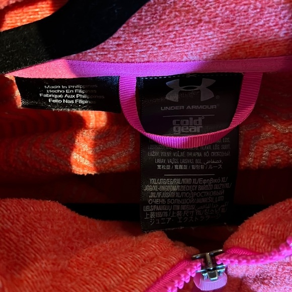 Under  Armour Cold Gear Infrared Fleece full zip Sweatshirt Sz S - Picture 5 of 15
